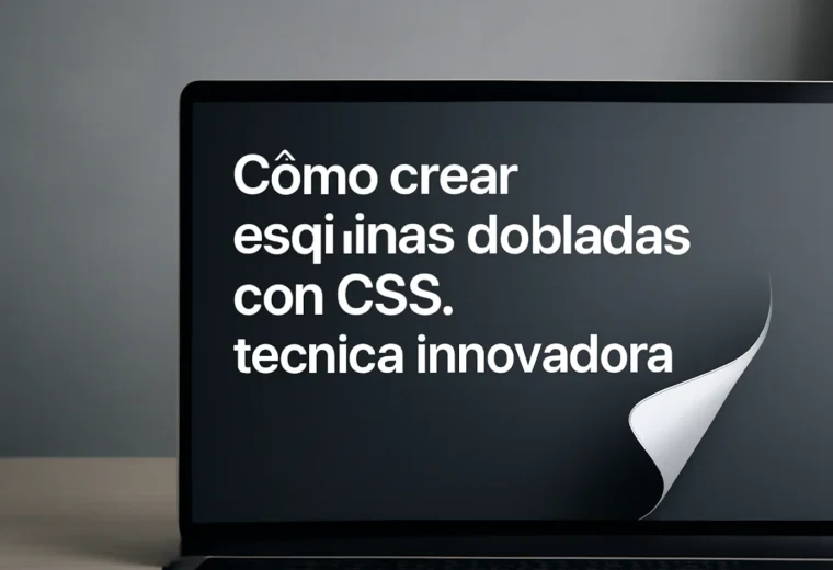 Cómo crear esquinas dobladas con CSS: técnica innovadora