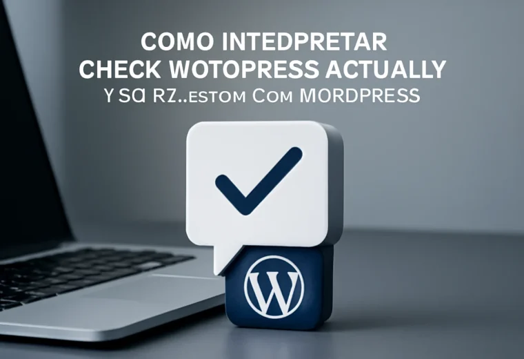 Cómo interpretar Check WordPress Actually y su relación con WordPress