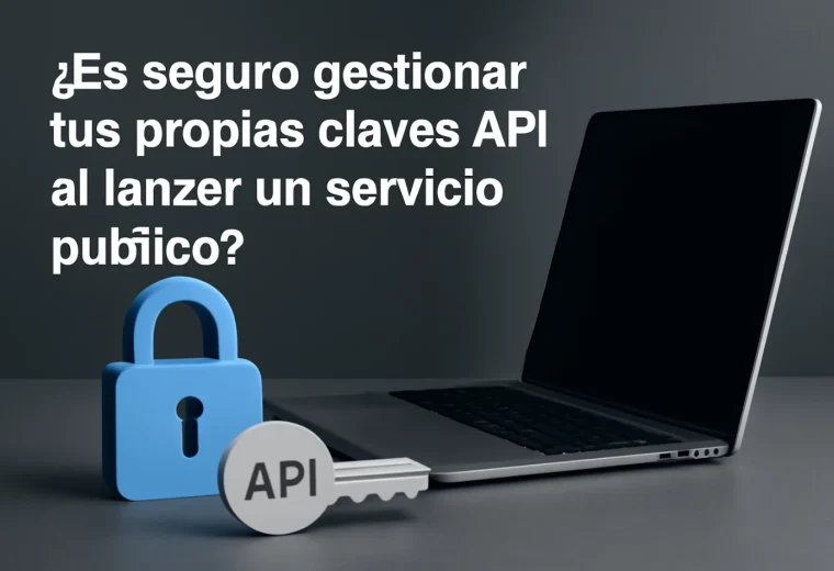 ¿Es seguro gestionar tus propias claves API al lanzar un servicio público?