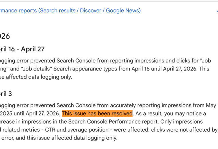 Google fixes Search Console’s year-long data logging issue – well, kind of