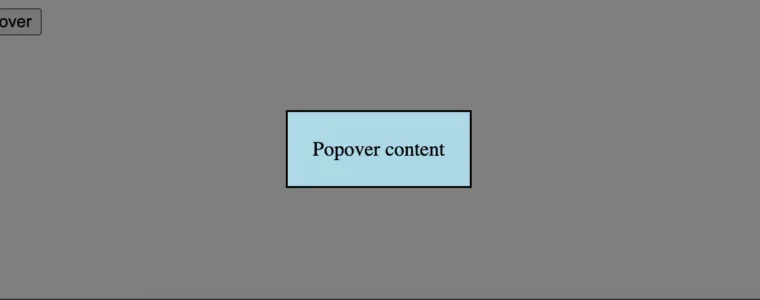 Mejorando la Experiencia de Usuario con el Atributo Popover en HTML