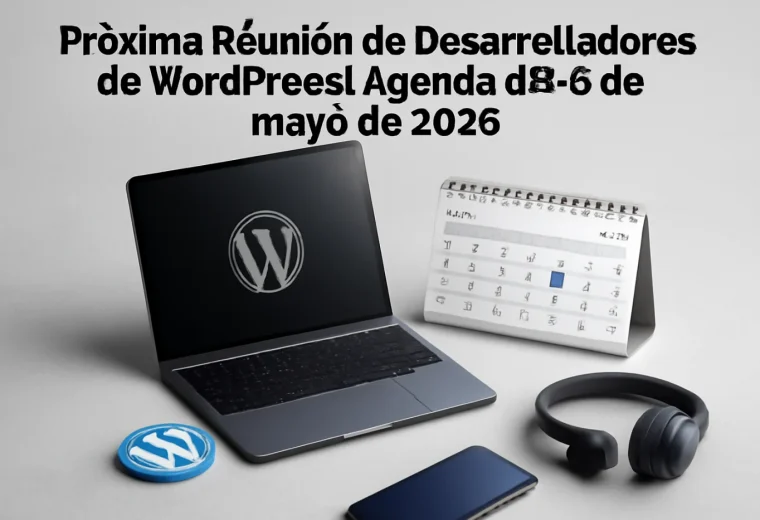 Próxima Reunión de Desarrolladores de WordPress: Agenda del 6 de mayo de 2026