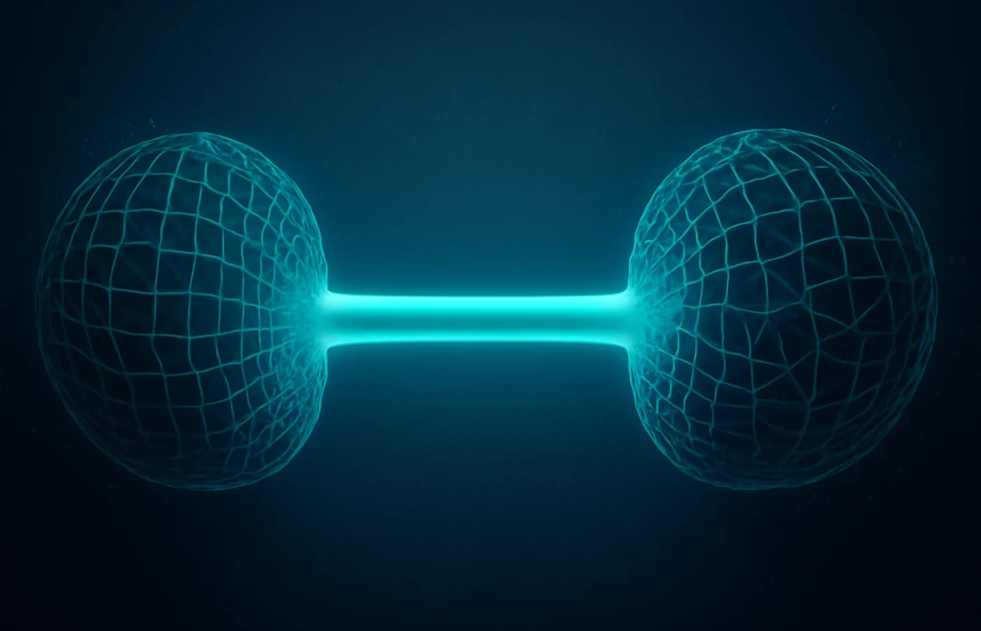 The one-dimensional pipe between two high-dimensional minds