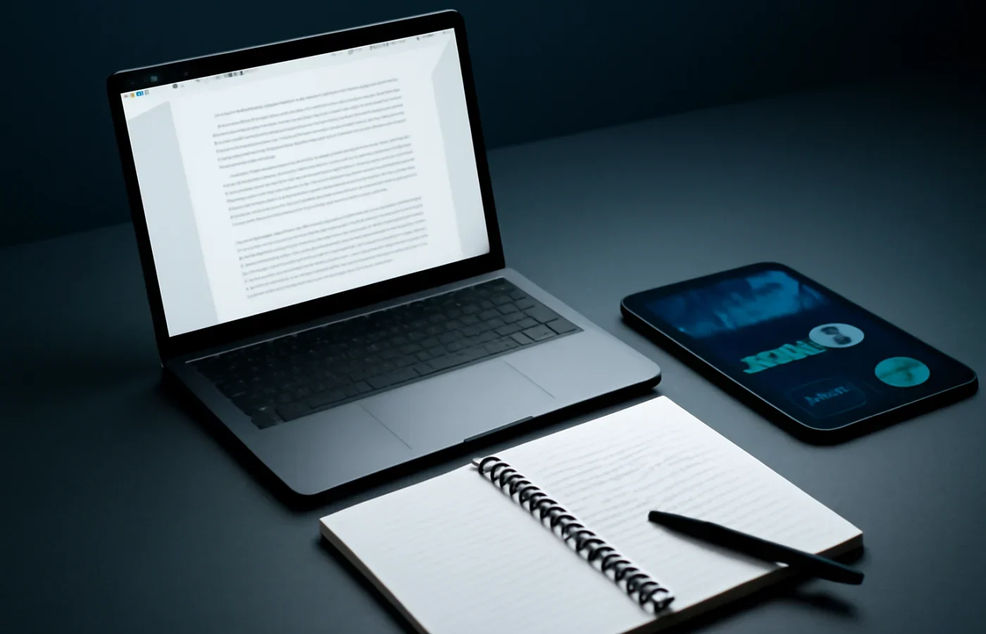 Writing thesis and content creation: Writing my thesis on AI and