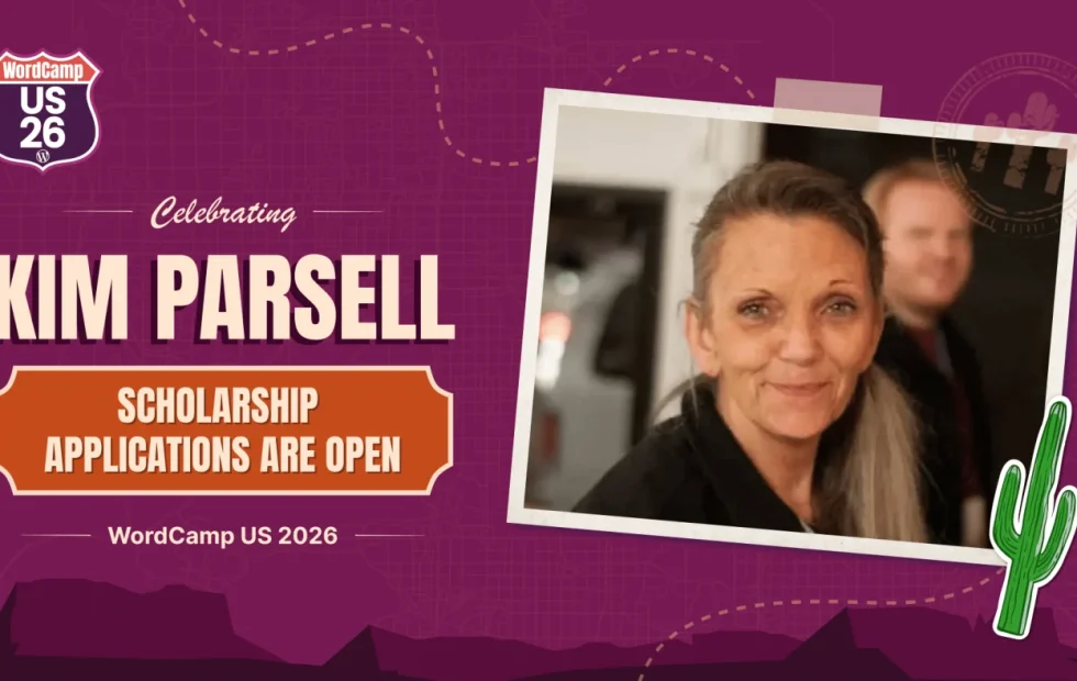 Abren las postulaciones para la beca Kim Parsell rumbo a WordCamp US 2026