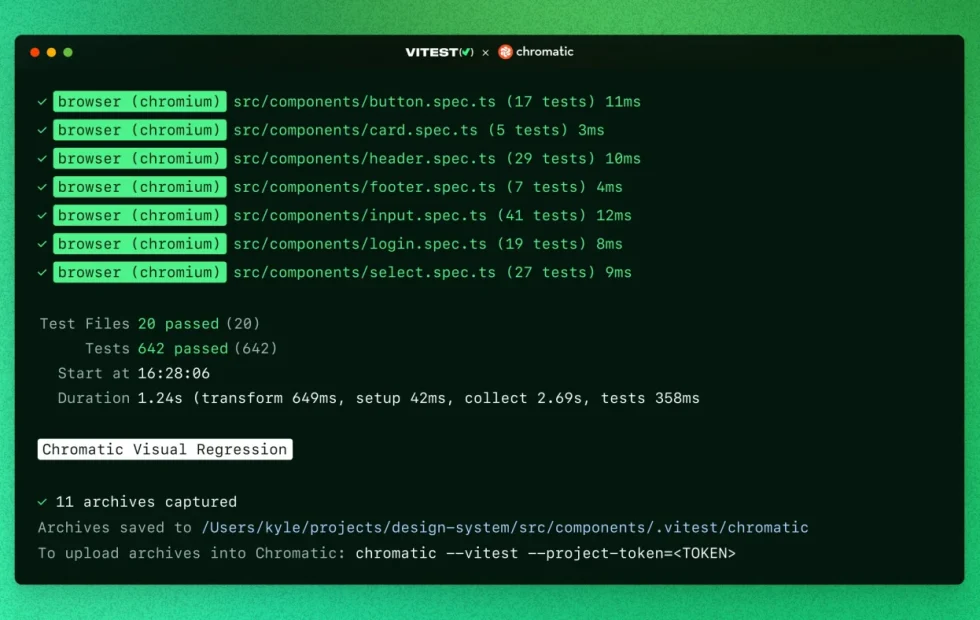 Chromatic lanza su complemento visual para Vitest y mejora las pruebas de interfaz
