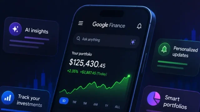 Google impulsa Google Finance con IA: carteras inteligentes y app móvil renovada