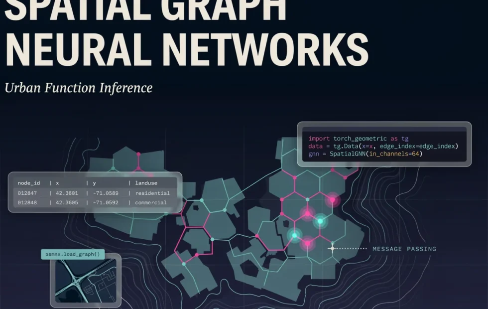 Implementación de Redes Neuronales para Inferencia Urbana con city2graph