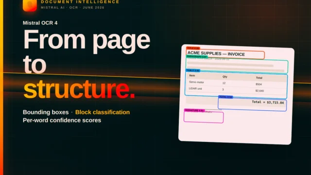 Mistral OCR 4 transforma la lectura de documentos con salida estructurada
