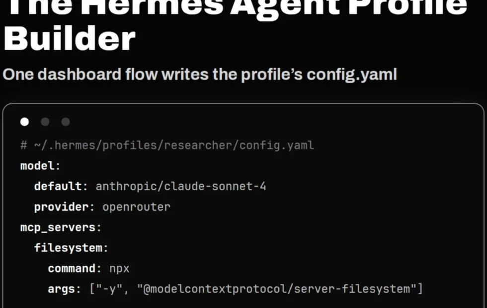 Nous Research lanza constructor de perfiles Hermes: todo en un solo flujo