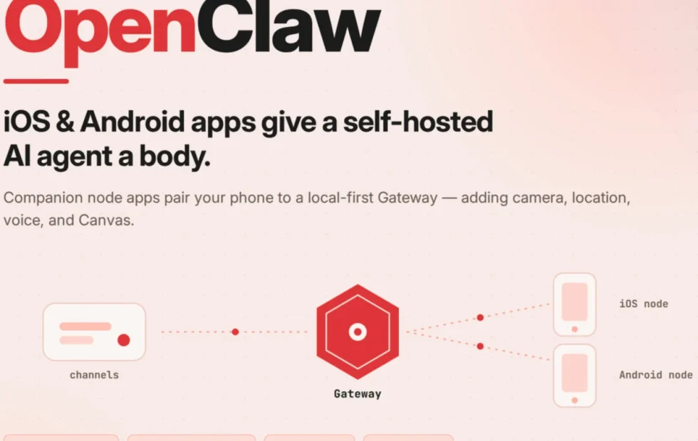 OpenClaw lanza apps móviles que conectan el teléfono con agentes de IA autoalojados