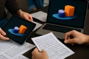 Un universo 3D sin modelos: creatividad y código en un portafolio único