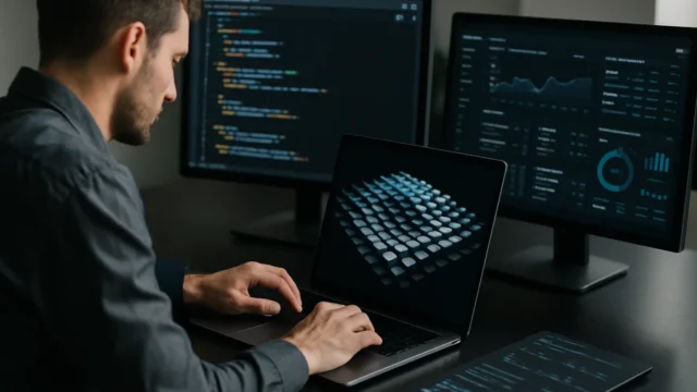Cómo crear una cuadrícula 3D de cubos ondulantes en Three.js paso a paso