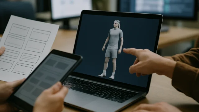 Cómo se creó el atleta digital de Stefanos Tsitsipas: del escaneo 3D al render en WebGL