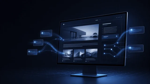 Diseño web para búsqueda generativa: cómo preparar un sitio para la IA. Fotografía editorial relacionada con diseño web búsqueda generativa. publicada en Posicionamiento Web