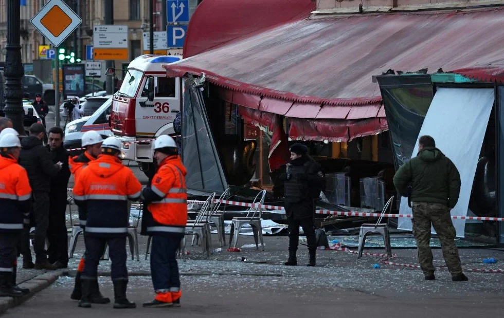 Explosión en un café de San Petersburgo provoca la muerte del bloguero militar