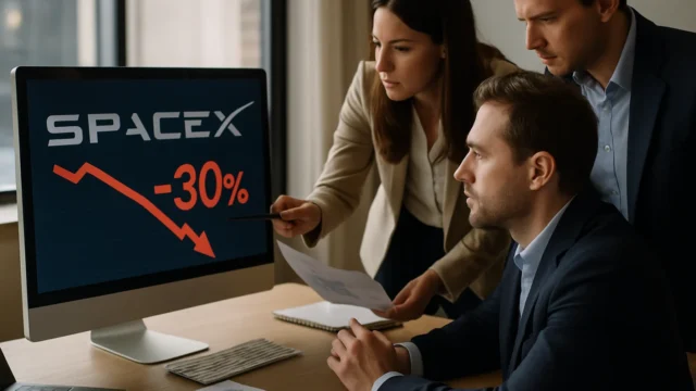 SpaceX pierde 30% en su valor y encara su primera gran prueba en Wall Street